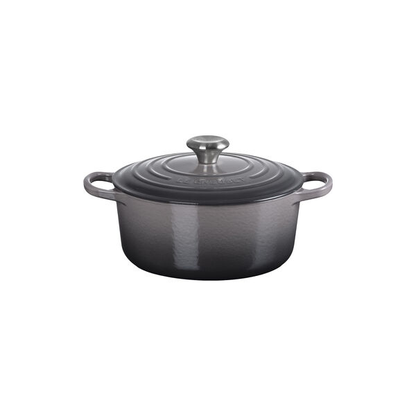 Signature rund st&oslash;bejernsgryde &Oslash; 24 cm, flint, Le Creuset