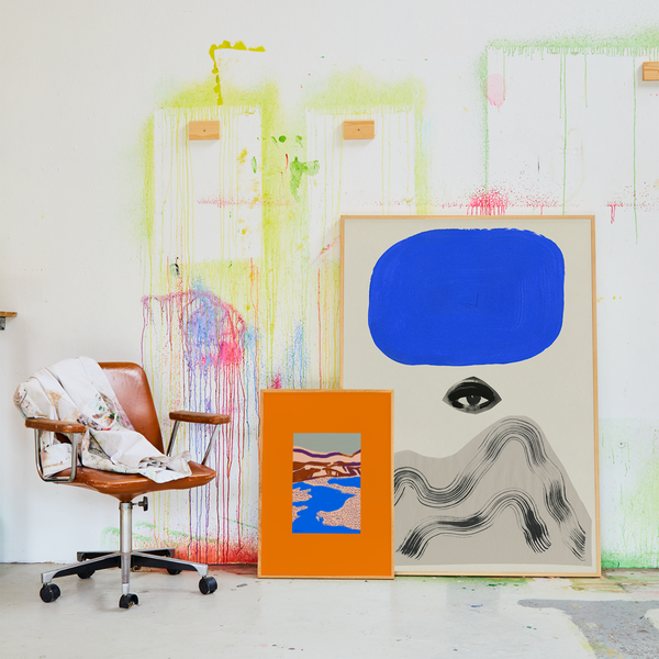 Orange Landscape poster, Paper Collective