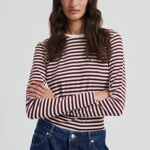 Alvilda O-Neck Tee, fudge, Second Female