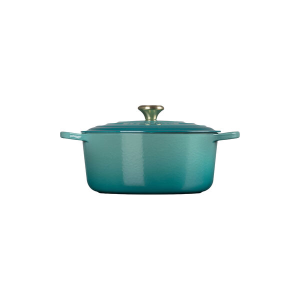 Signature rund st&oslash;bejernsgryde &Oslash; 28 cm, bleu riviera, Le Creuset