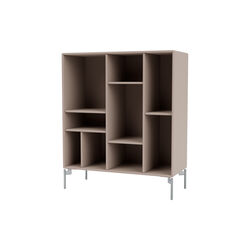 Montana 1613 reol med ben, 137 mushroom/black, Montana Furniture
