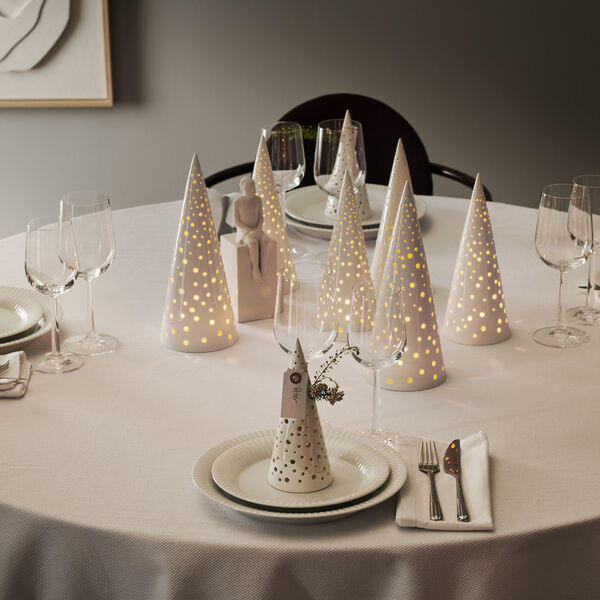 Nobili fyrfadsstage høj, snehvid, Kähler