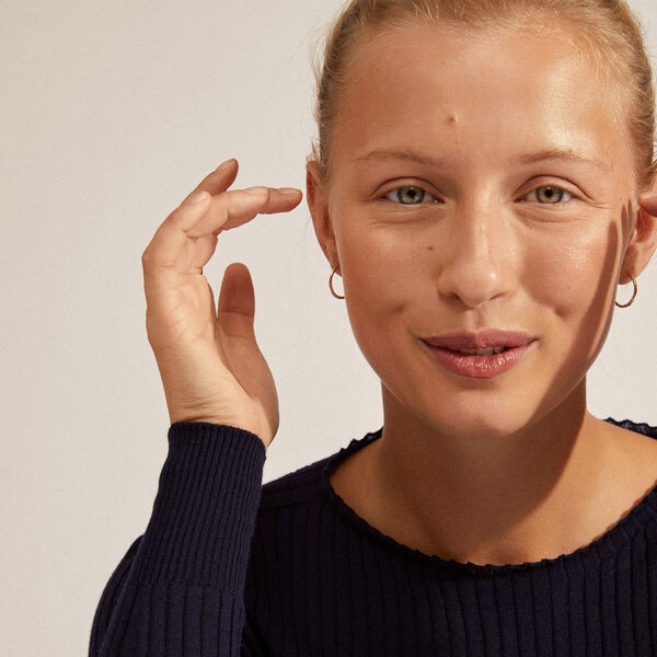 EANNA recycled medium hoops, guldbelagt, Pilgrim