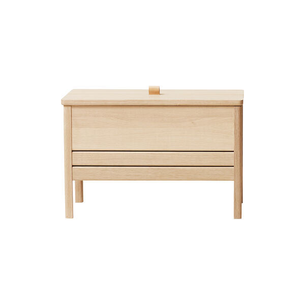 A Line Storage Bench, white oak, Form & Refine