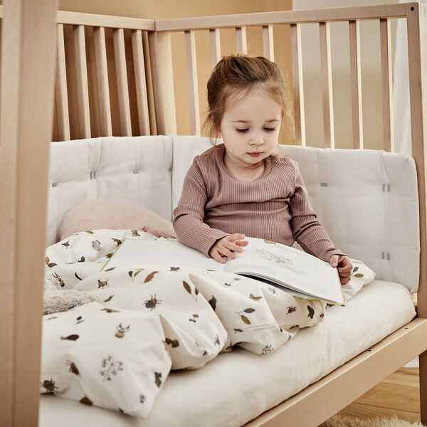 Sengerand til Leander Linea&trade; og Luna&trade; babyseng, snow, Leander