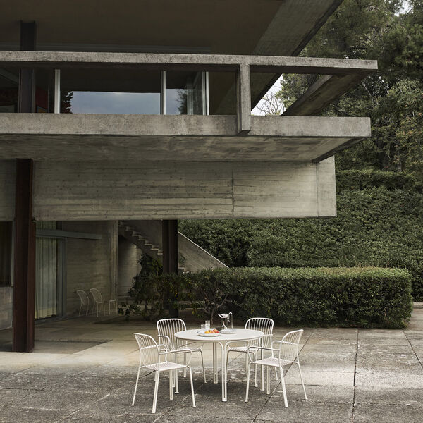 Thorvald SC98 Outdoor Dining Table, ivory, &Tradition