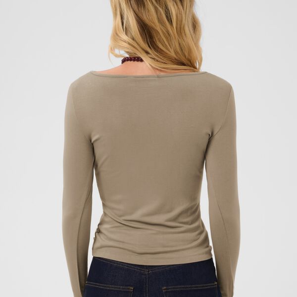 ViggaSZ Boatneck Blouse, weathered teak, Saint Tropez