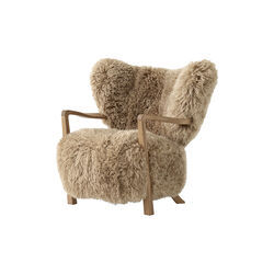 Wulff ATD2 Lounge Chair, sheepskin honey/oiled oak, &Tradition