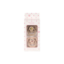 2 Pack Doll Pacifier, cherry/lemon, Konges Sl&oslash;jd
