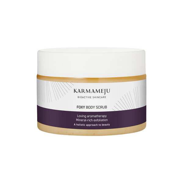FOXY salt body scrub, Karmameju