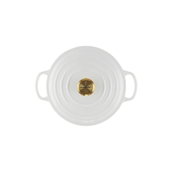 Signature rund st&oslash;bejernsgryde &Oslash; 20 cm, white, Le Creuset