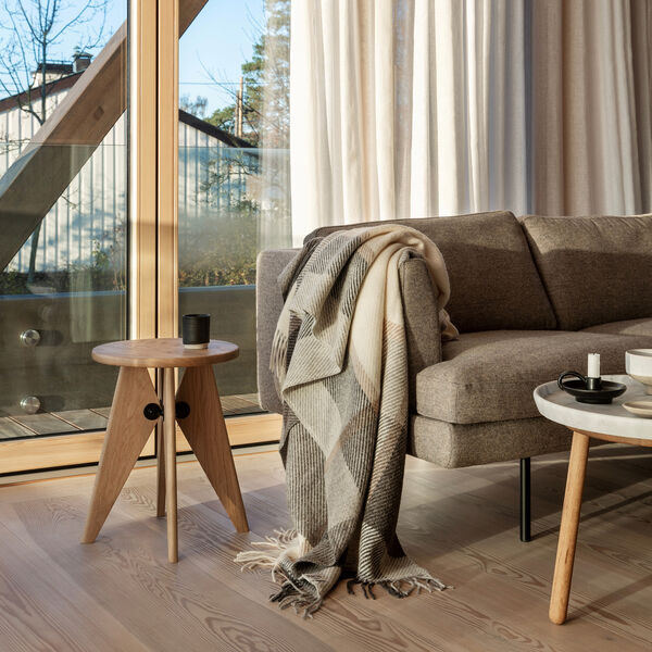 MYRULL Throw, natural, Røros Tweed