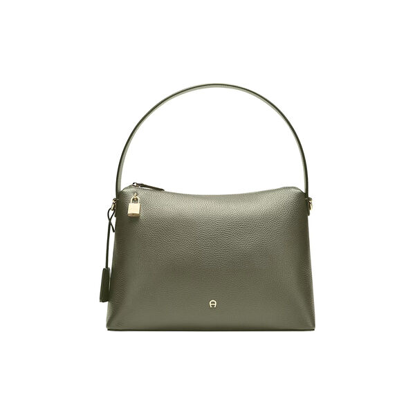 Delia Hobo Bag M, moss green, Aigner