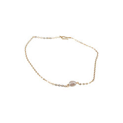 Solitary Tears Halsk&aelig;de, forgyldt, Stone Copenhagen