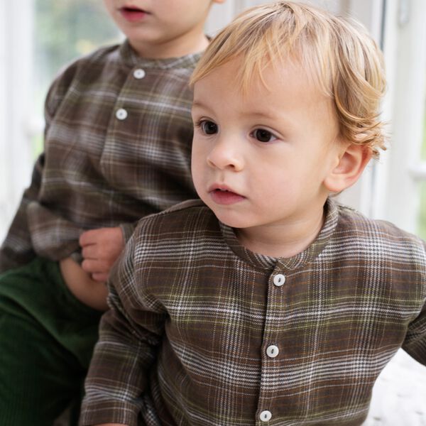 Baby Brushed Shirt | Trail Checks | Skjorte, Serendipity