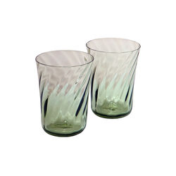 Concave glas 2 stk., moss green, Stilleben