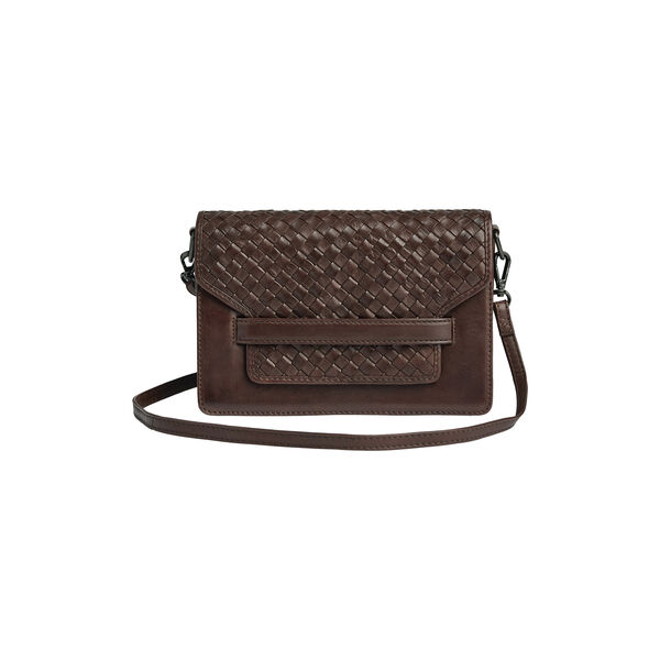 ArabellaMBG Crossb. Bag Weave, dark brown, Markberg