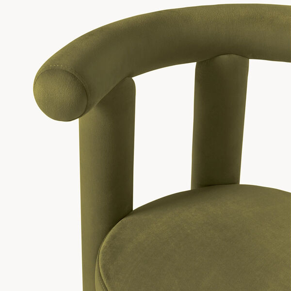 Calan stol, fjøjl olivengrøn, Westwing Collection