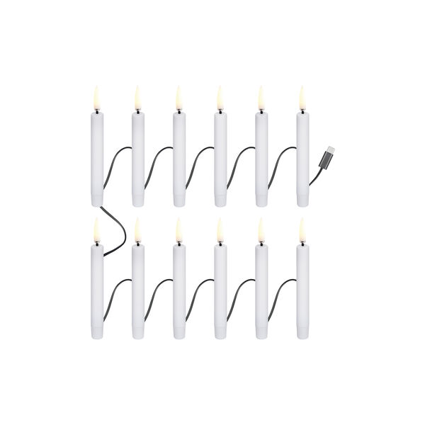 Christmas string 12 candles USB-C, white Christmas string 12 candles USB-C, white, Uyuni Lighting