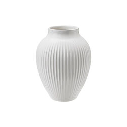 Knabstrup Vase Ripple | H 12,5 | White, Knabstrup Keramik