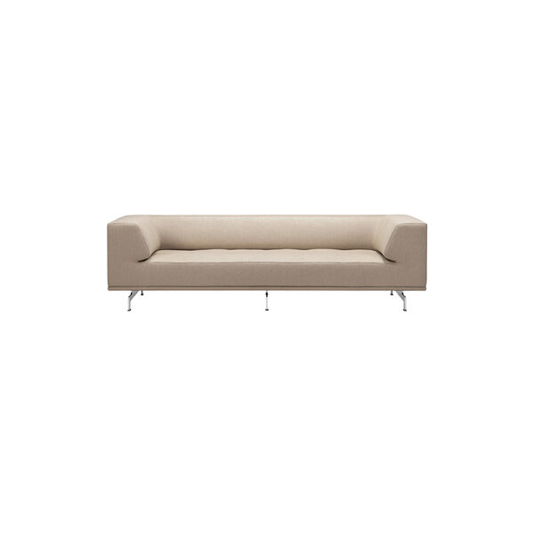 4511 Delphi 3 pers. sofa, keiga 242/aluminium, Fredericia Furniture