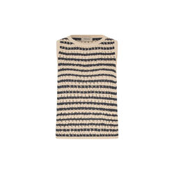 Vestermd stripe top, navy summer sand, Modstr&ouml;m