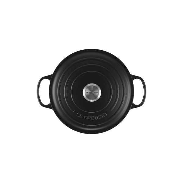Signature rund st&oslash;bejernsgryde &Oslash; 26 cm, matte black, Le Creuset