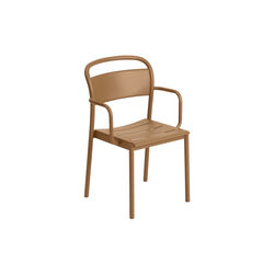 Linear Steel Armchair, burnt orange, Muuto