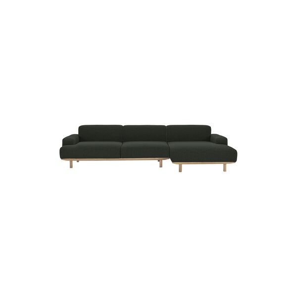 Reason 2-pers. sofa med chaiselong, Crush 200, Bruunmunch Furniture