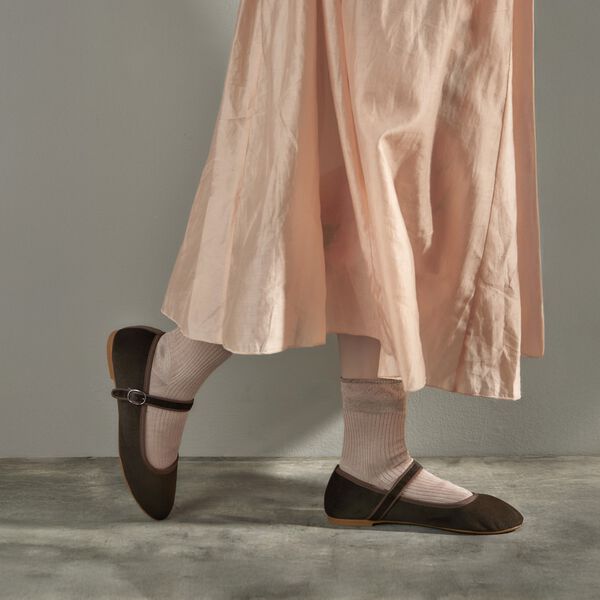 Mary Jane Ballerina, chocolate brown, Atone