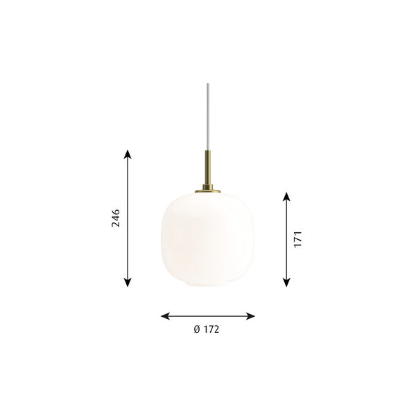 VL45 Radiohus pendel, opal white VL45 Radiohus pendel, opal white, Louis Poulsen