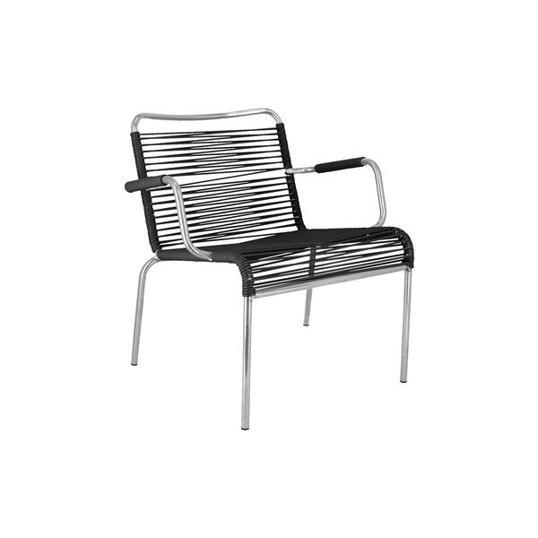 Mya Outdoor Lounge Chair with Armrests, black, FIAM