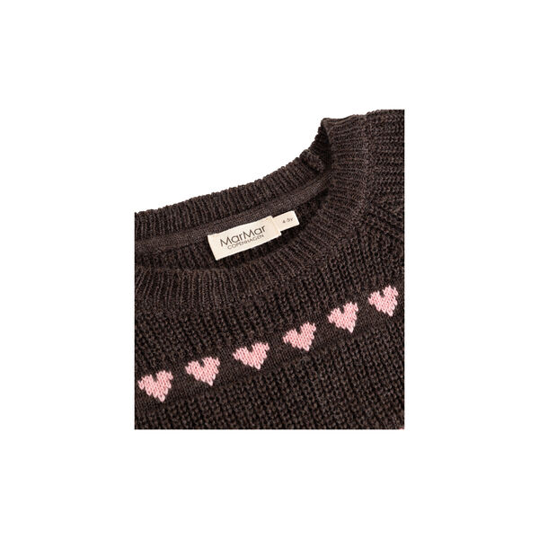 Torin Knitted Sweater, rose frosting hearts, MarMar Copenhagen