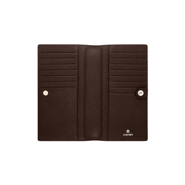 Delia Bill and Card Case | Soil Brown | Pung, Aigner