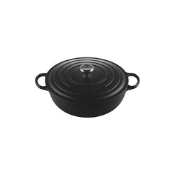 Signature st&oslash;bejern stegegryde &Oslash; 32 cm, matte black, Le Creuset