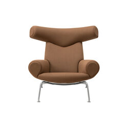 Wegner Ox Chair |  Nutshell| L&aelig;nestol + Ottoman, Fredericia Furniture