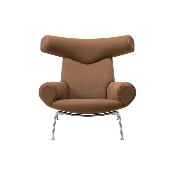 Wegner Ox Chair |  Nutshell| L&aelig;nestol + Ottoman, Fredericia Furniture