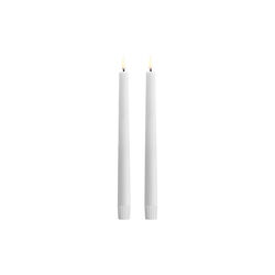 Outdoor LED taper candle 2-pack, white, Uyuni Lighting