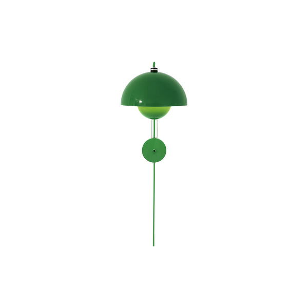 Flowerpot VP8 Wall Lamp, signal green Flowerpot VP8 Wall Lamp, signal green, &Tradition