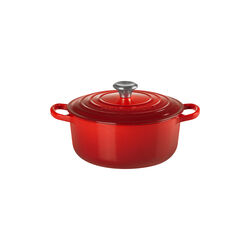 Signature rund gryde &Oslash; 20 cm, cerise, Le Creuset