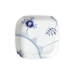 Blå Mega Riflet ovnfast fad 30x30 cm, Royal Copenhagen