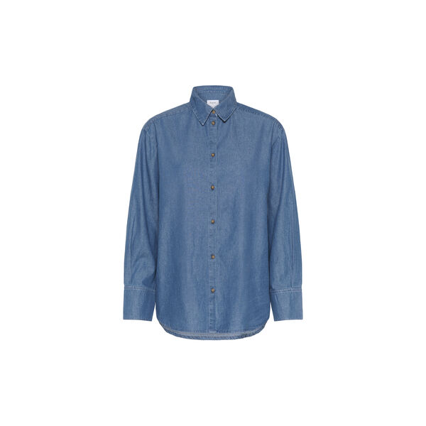 OjettaSZ Shirt, medium blue denim, Saint Tropez