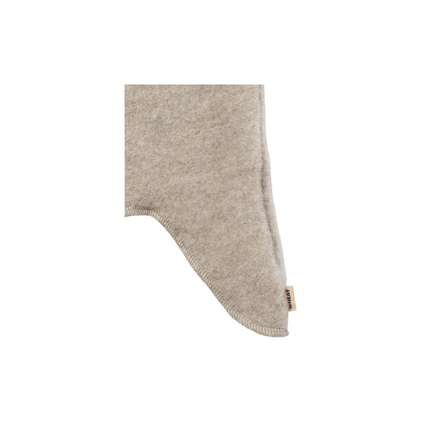 Wool Fleece Balaclava Eli, khaki melange, Wheat