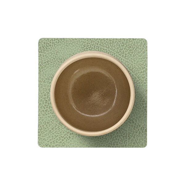 Hippo glasbrik Square, olive green, LIND DNA