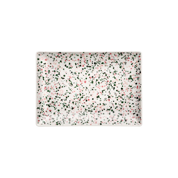 Helle A4 tallerken, pink-green, Iittala