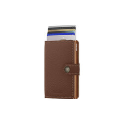 Miniwallet, saffiano caramel, Secrid