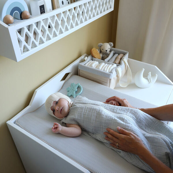 Pusleopbevaring, classic stripes blue, Cam Cam Copenhagen