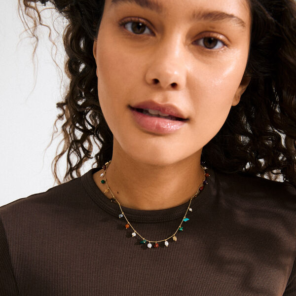 BETWEEN halskæde, guldbelagt, Pilgrim