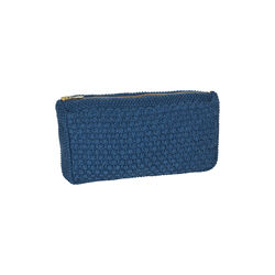 Strikket Clutch Petra, dark blue melange, By LOHN