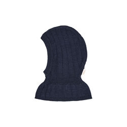 Merino Rib Knitted Balaclava, navy, Copenhagen Colors Organics